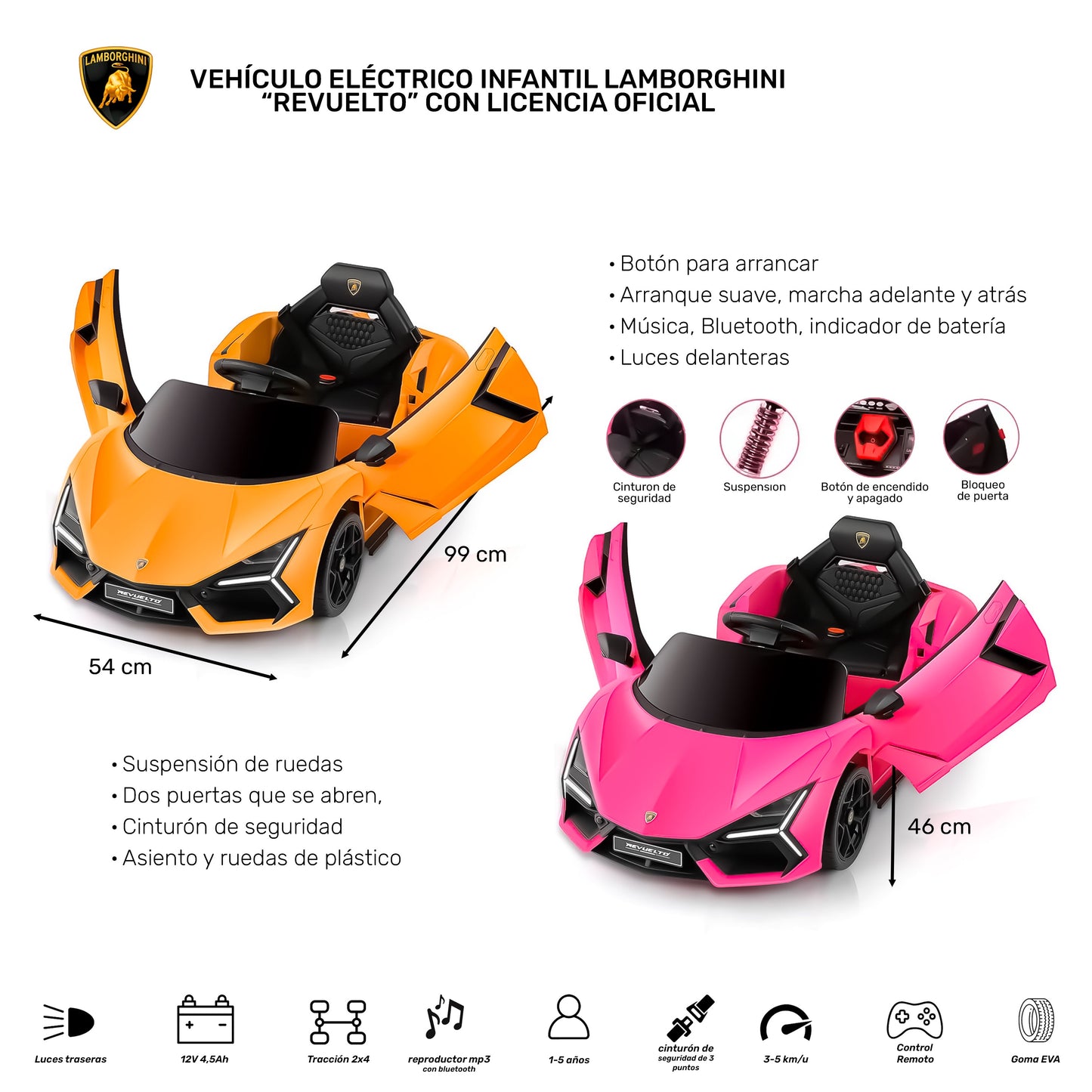 Vehículo Eléctrico Lamborghini "Revuelto"