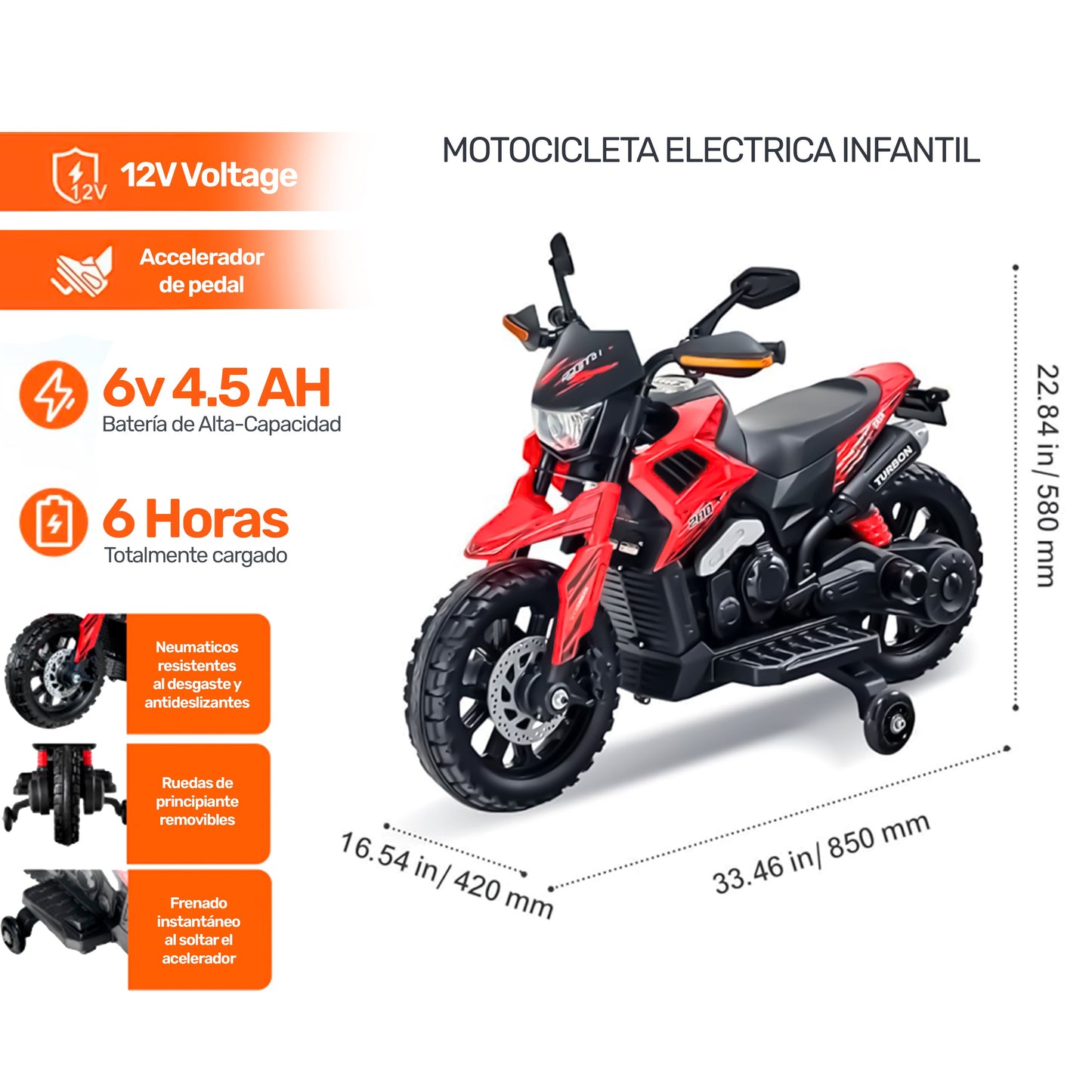 Moto Eléctrica infantil