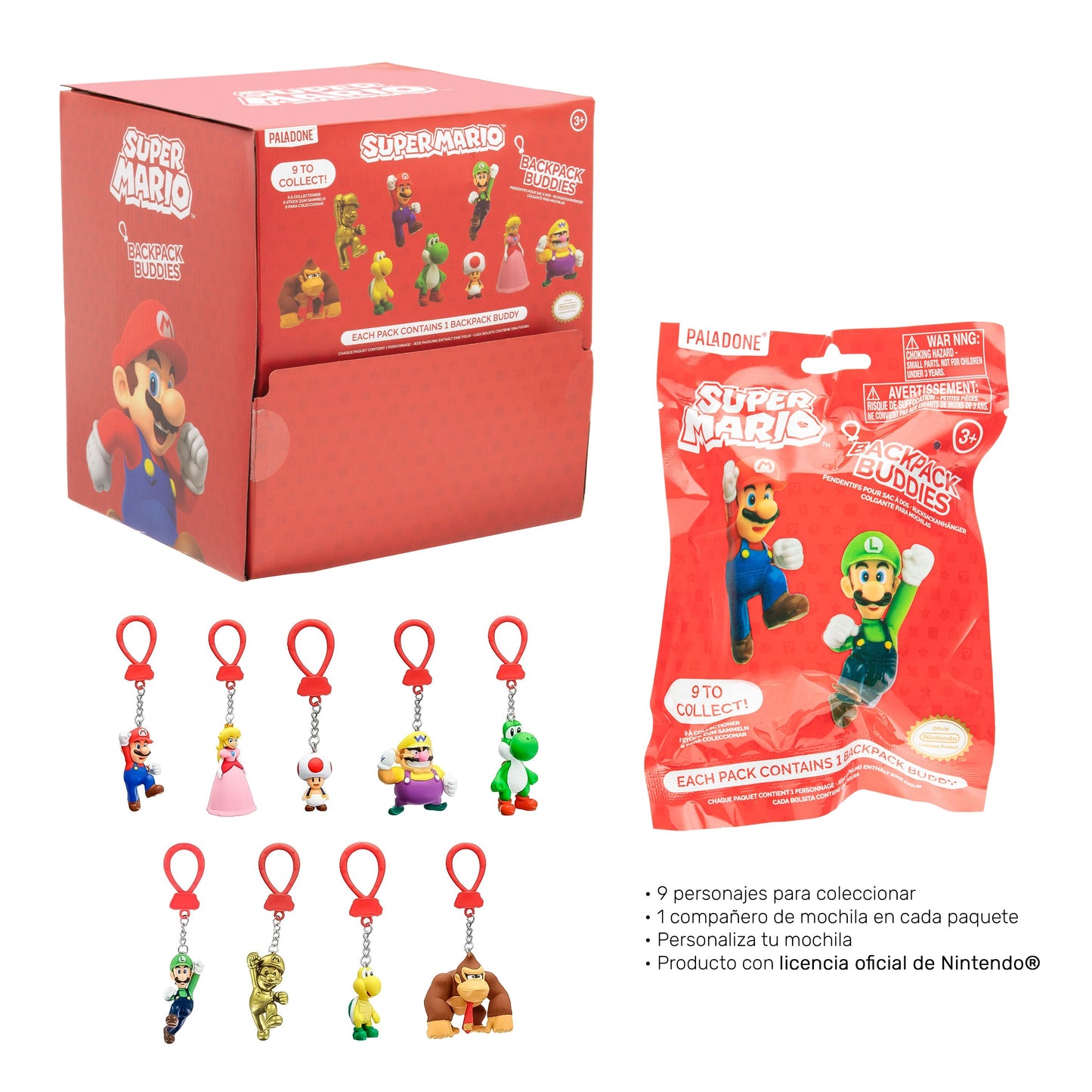 Llaveros Animados de personajes de Mario Bros