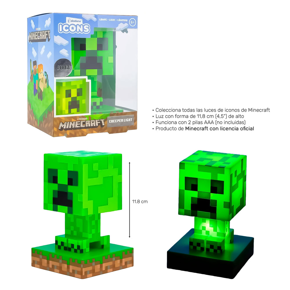 Lampara de Creeper Minecraft