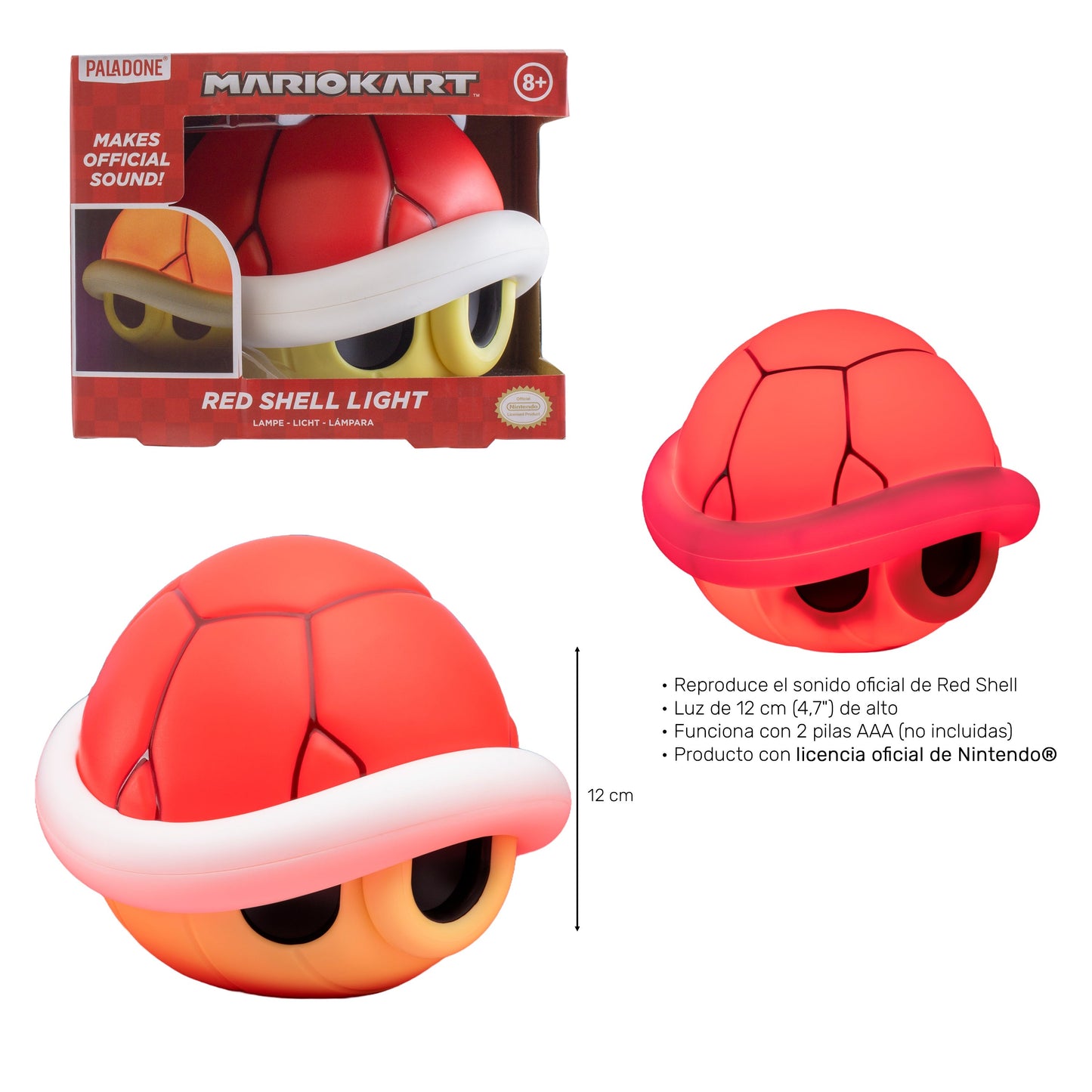 Lampara con Sonido Caparazón rojo