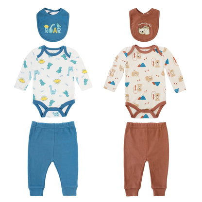 Body + pantalon largo + babero