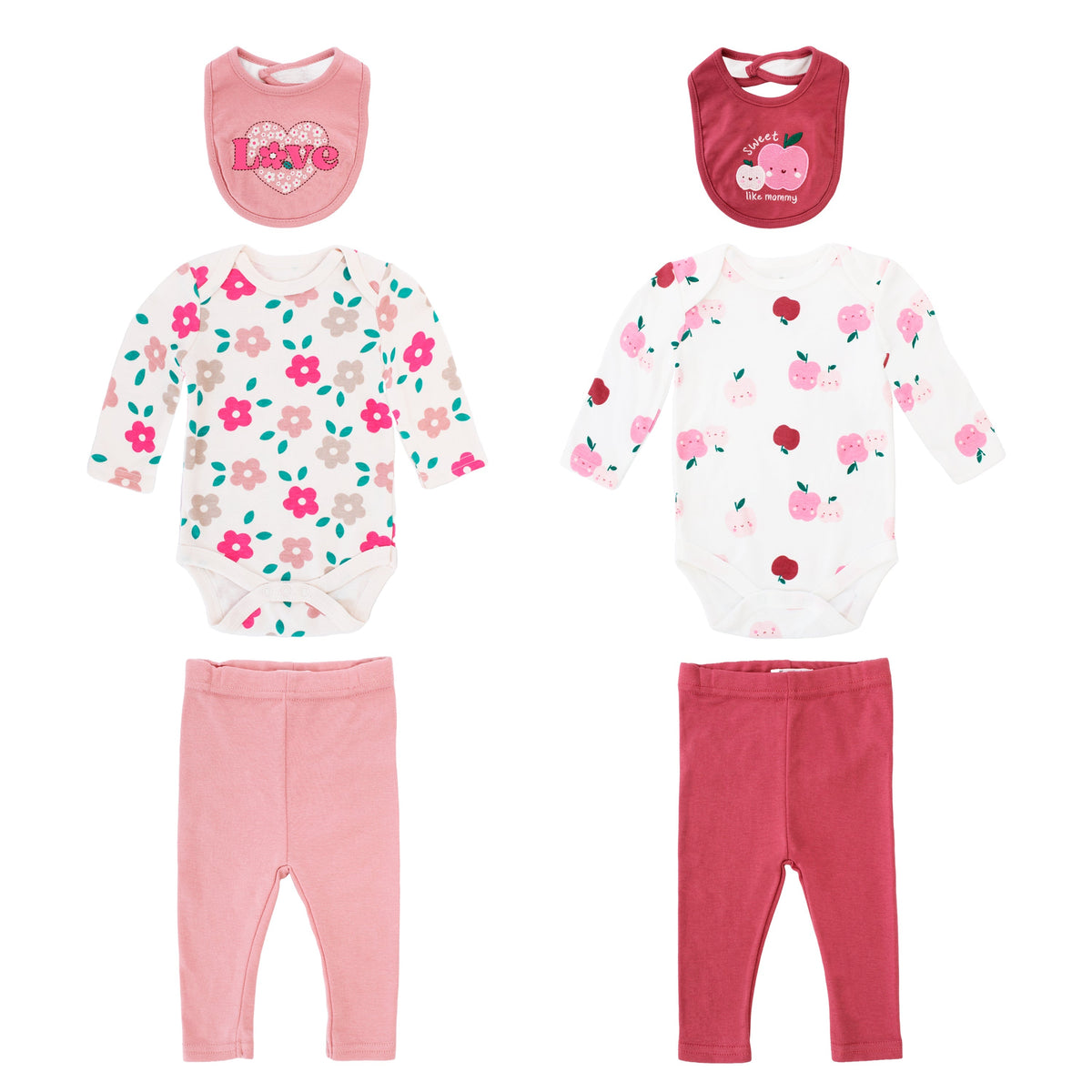 Body + pantalon largo + babero