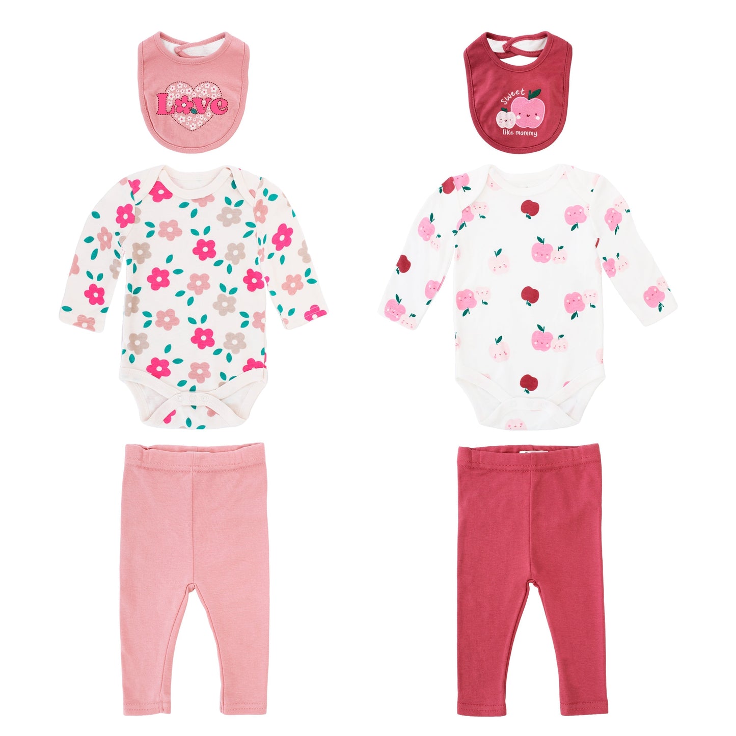 Body + pantalon largo + babero